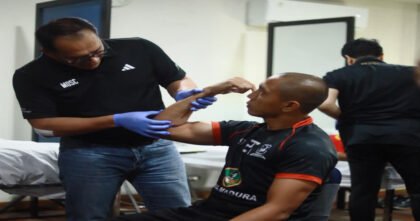 Pemain Madura United menjalani pemeriksaan kesehatan PCMA di RS Mitra Keluarga Surabaya untuk persiapan Liga 1 2026/2027.