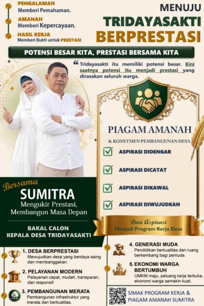 Sumitra nomor 3 saat kampanye Pilkades Tridayasakti 2026